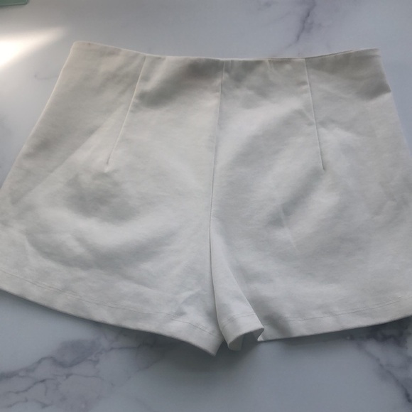 Wishlist White Envelope Wrap Skort Shorts Size Large - Picture 7 of 10